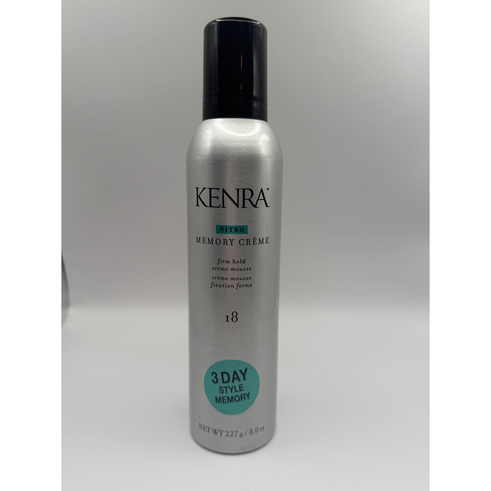 Kenra Nitro Memory Crème 18 Firm Hold Styling Mousse 8 oz 3 Day Style Memory